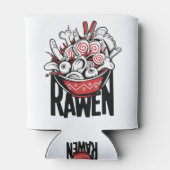 Crazy Ramen Noodle Zombie Ontwerp Blikjeskoeler (Achterkant)