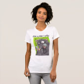 CRAZY RAT LADY FUNNY RATS T-SHIRT (Voorkant volledig)