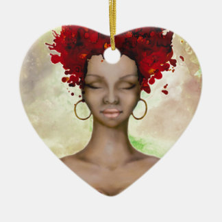 Crazy Red Hair Morning Keramisch Ornament