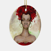 Crazy Red Hair Morning Keramisch Ornament (Rechts)