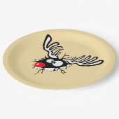 Crazy Red Nosed Reindester Papieren Bordje (Gekanteld)