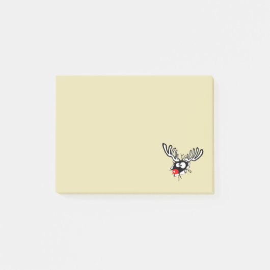 Crazy Red Nosed Reindester Post-it® Notes (Voorkant)
