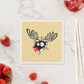 Crazy Red Nosed Reindester Servet (Insitu)