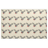 Crazy Red Nosed Reindester Stof (Fat Quarter)