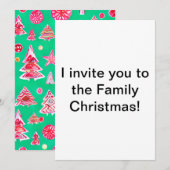 Crazy Red Snoep Kerst Kaart (Voorkant / Achterkant)