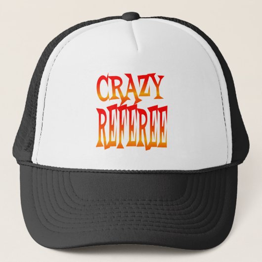 Crazy Referee in felle kleuren Trucker Pet (Voorkant)