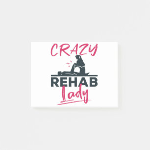 Crazy Rehab Lady Fysieke Therapist Post-it® Notes