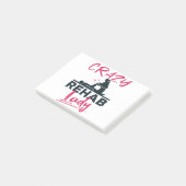 Crazy Rehab Lady Fysieke Therapist Post-it® Notes (Schuin)