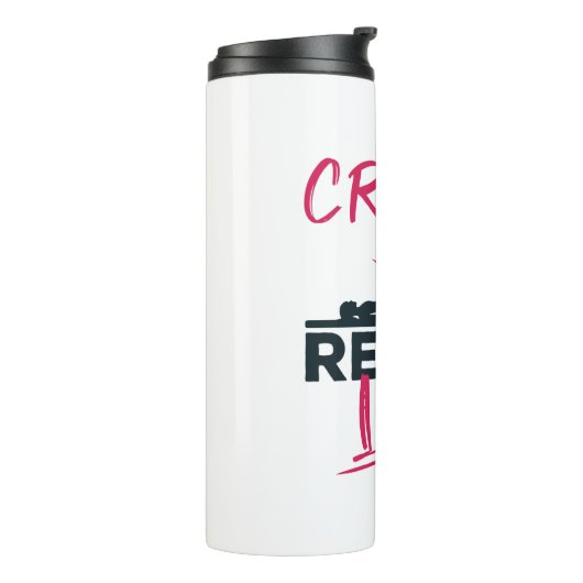 Crazy Rehab Lady Physical Therapy Therapist Thermosbeker (Gedraaid links)