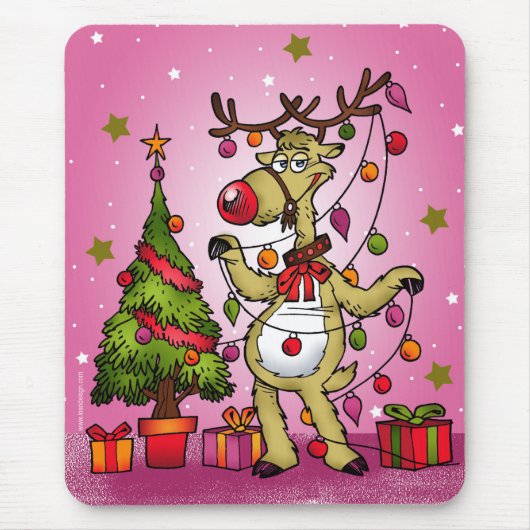CRAZY REINDEER MUISMAT (Voorkant)