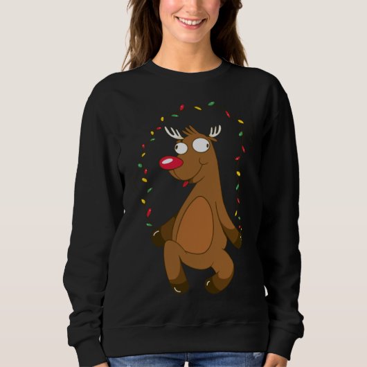 Crazy Reindeer Trui (Voorkant)