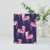 Crazy Retro Record Player Patroon Briefkaart (Staand voorkant)