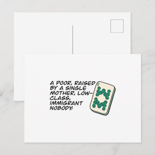 Crazy Rich Asians Mahjong scène citeert Classic Briefkaart (Voorkant / Achterkant)