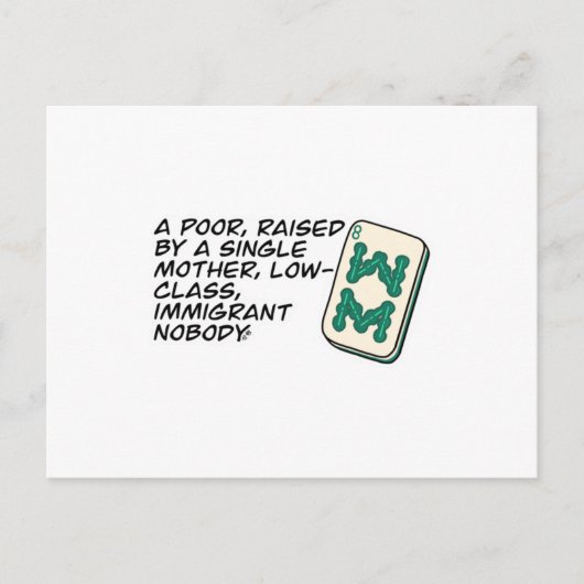 Crazy Rich Asians Mahjong scène citeert Classic Briefkaart (Voorkant)