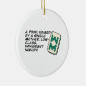 Crazy Rich Asians Mahjong scène citeert Classic Keramisch Ornament (Rechts)