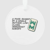 Crazy Rich Asians Mahjong scène citeert Classic Ornament (achterkant)