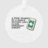 Crazy Rich Asians Mahjong scène citeert Classic Ornament (voorkant)