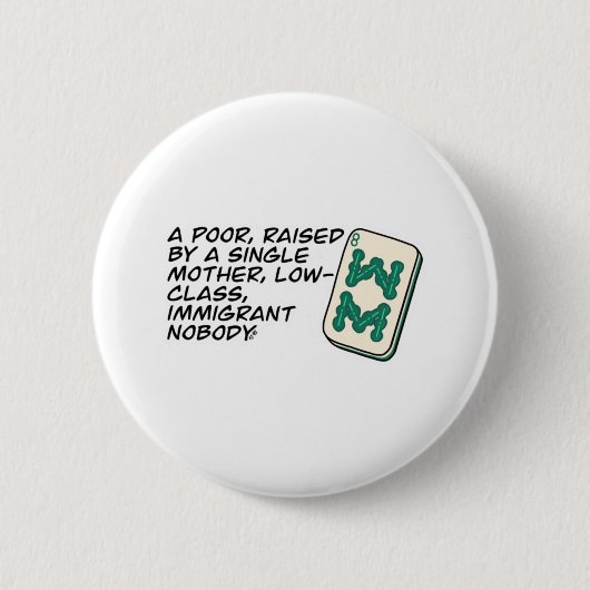 Crazy Rich Asians Mahjong scène citeert Classic Ronde Button 5,7 Cm (Voorkant)