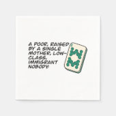 Crazy Rich Asians Mahjong scène citeert Classic Servet (Voorkant)