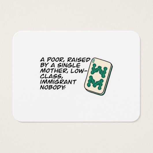 Crazy Rich Asians Mahjong scène citeert Classic Visitekaartje (Voorkant)