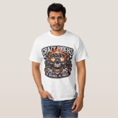 Crazy Riders - Bold Biker Spirit Graphic T-shirt | (Voorkant volledig)