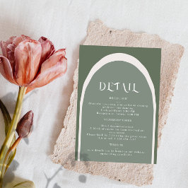 Crazy Right Now Detail-Kaart voor behuizing RSVP Kaartje