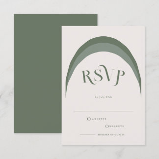 Crazy Right Now RSVP Response Kaart