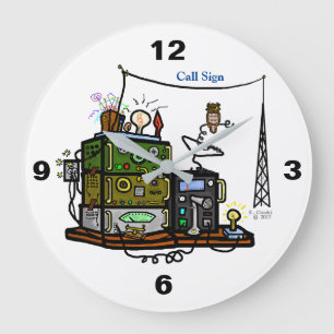 Crazy Rigs Wall Clock met Call Sign Grote Klok