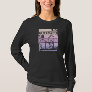 Crazy Roller Onderzetter Meisje Pretpark Voor Vrou T-shirt