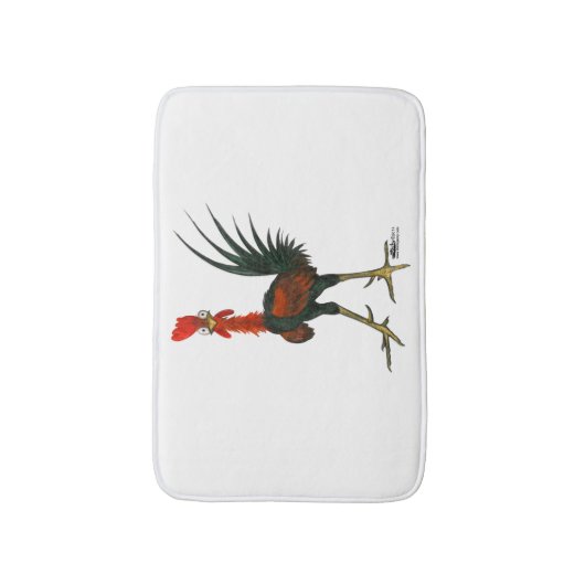 Crazy Rooster Badmat (Voorkant Verticaal)