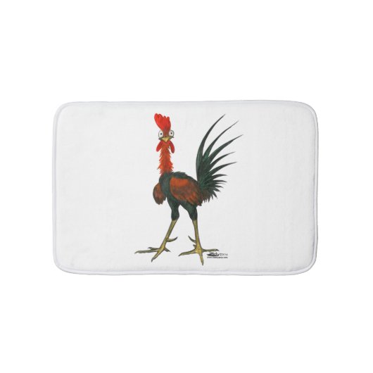 Crazy Rooster Badmat (Voorkant)