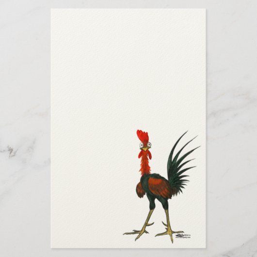 Crazy Rooster Briefpapier (Voorkant)