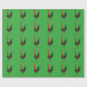 Crazy Rooster Cadeaupapier (Vlak)