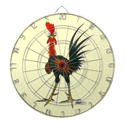 Crazy Rooster Dartbord (Voorkant)