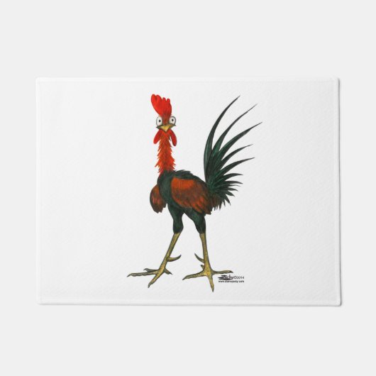 Crazy Rooster Deurmat (Voorkant)