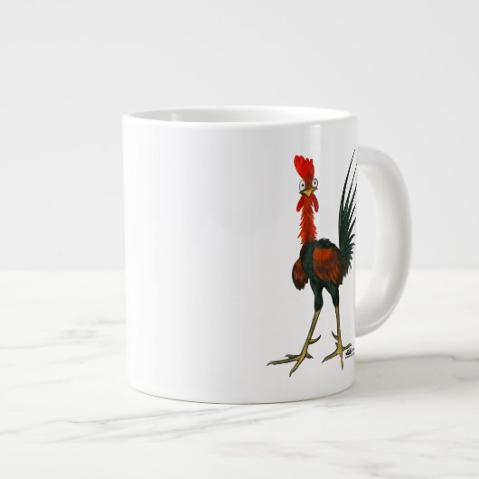 Crazy Rooster Grote Koffiekop (Voorkant rechts)