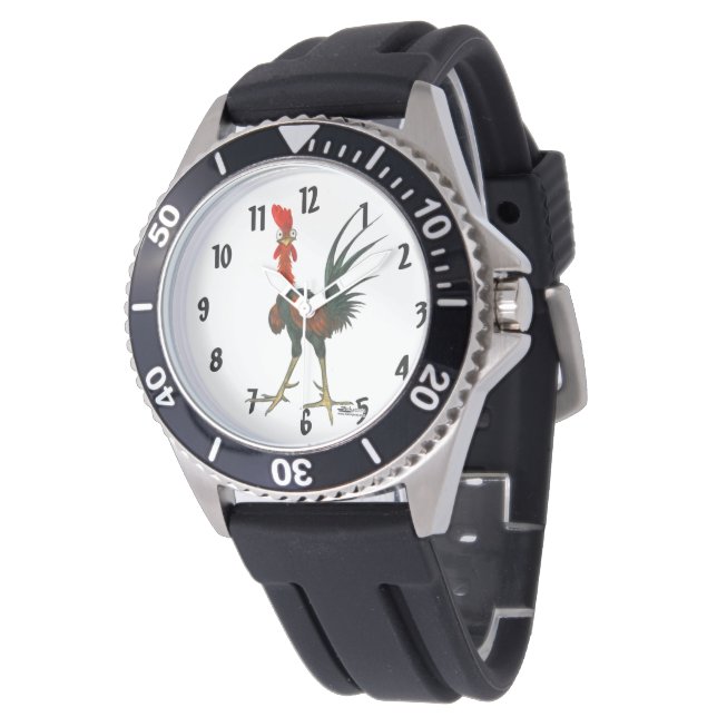 Crazy Rooster Horloge (Gekanteld)