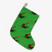 Crazy Rooster Kleine Kerstsok (Voorkant (Hangend))