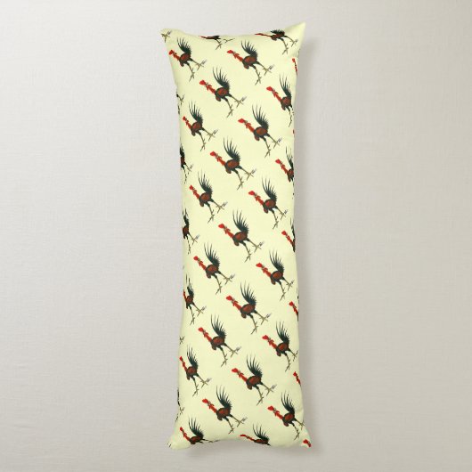 Crazy Rooster Lichaamskussen (Achterkant (Verticaal))