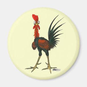 Crazy Rooster Magneet