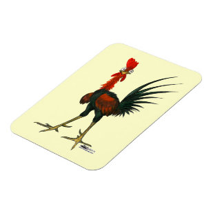 Crazy Rooster Magneet