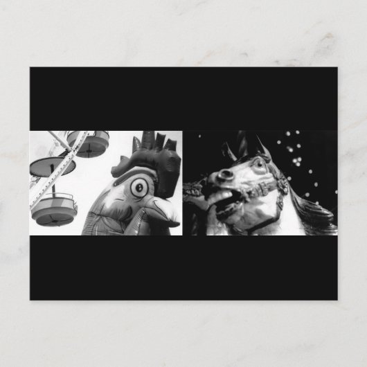 Crazy Rooster ontmoet Crazy Horse Briefkaart (Voorkant)