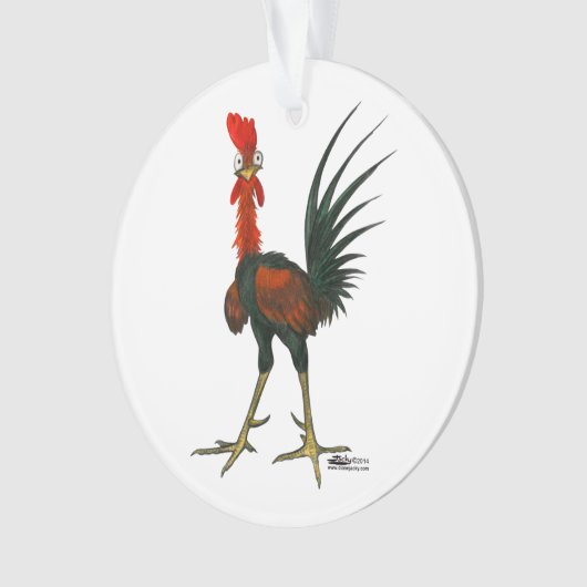 Crazy Rooster Ornament (voorkant)