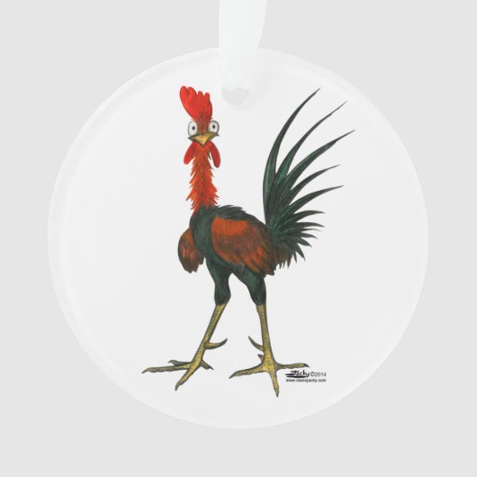 Crazy Rooster Ornament (voorkant)