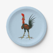 Crazy Rooster Papieren Bordje (Voorkant)