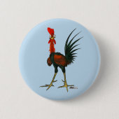 Crazy Rooster Ronde Button 5,7 Cm (Voorkant)