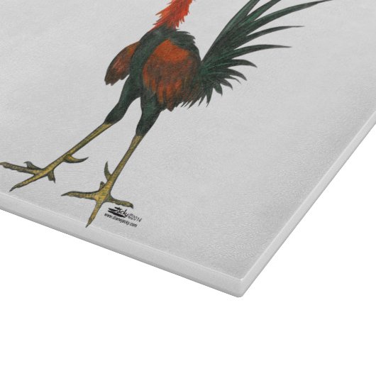 Crazy Rooster Snijplank (Hoek)