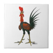 Crazy Rooster Tegeltje (Voorkant)
