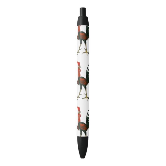 Crazy Rooster Zwarte Inkt Pen (Voorkant Verticaal)