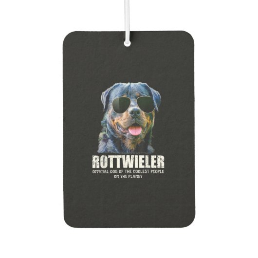 Crazy Rottweiler Lover grappig cadeauidee Luchtverfrisser (Voorkant)